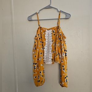 Yellow Floral blouse
